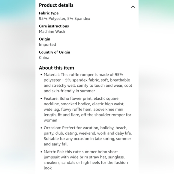 Puff Sleeve Romper - Picture 4 of 13